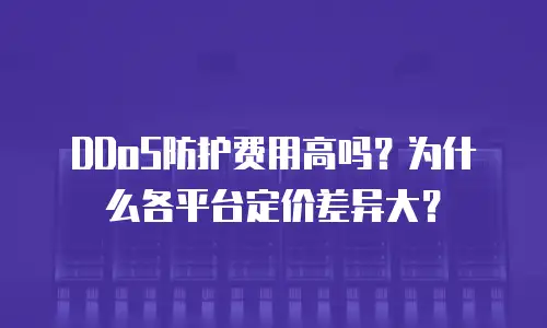 DDoS防护费用高吗？为什么各平台定价差异大？