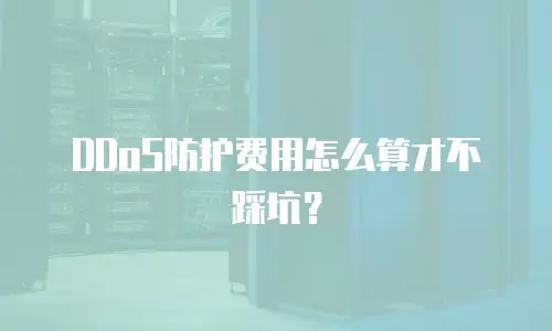 DDoS防护费用怎么算才不踩坑？