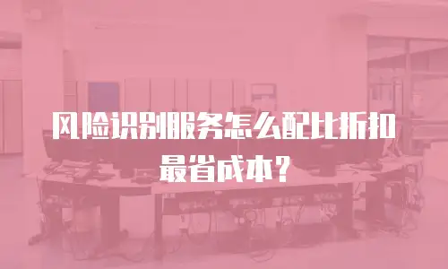 风险识别服务怎么配比折扣最省成本？