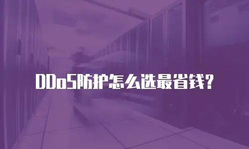 DDoS防护怎么选最省钱？