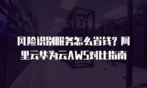 风险识别服务怎么省钱？阿里云华为云AWS对比指南