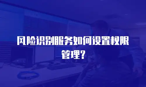 风险识别服务如何设置权限管理？