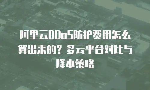 阿里云DDoS防护费用怎么算出来的？多云平台对比与降本策略