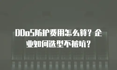 DDoS防护费用怎么算？企业如何选型不被坑？