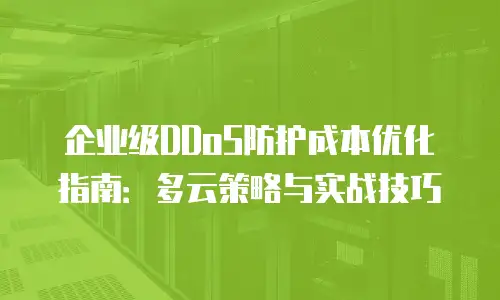 企业级DDoS防护成本优化指南：多云策略与实战技巧