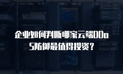 企业如何判断哪家云端DDoS防御最值得投资？
