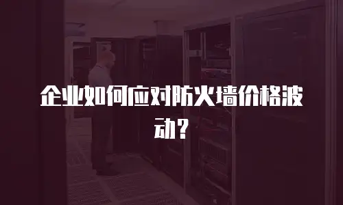 企业如何应对防火墙价格波动？