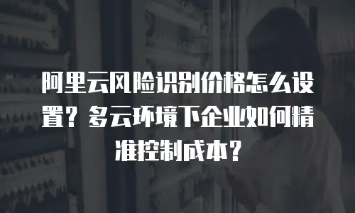 阿里云风险识别价格怎么设置？多云环境下企业如何精准控制成本？