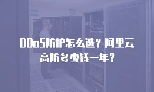 DDoS防护怎么选？阿里云高防多少钱一年？
