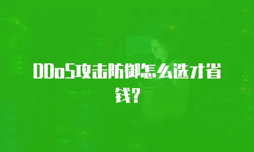 DDoS攻击防御怎么选才省钱？