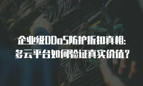 企业级DDoS防护折扣真相：多云平台如何验证真实价值？
