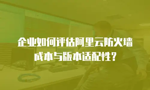 企业如何评估阿里云防火墙成本与版本适配性？