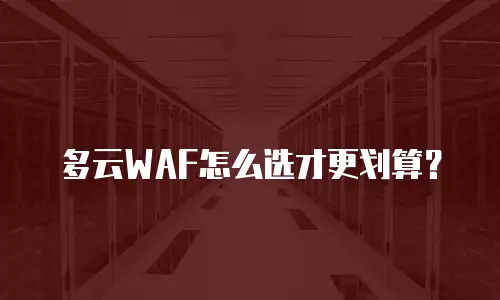 多云WAF怎么选才更划算？