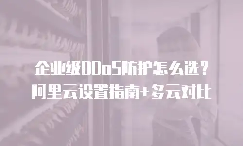 企业级DDoS防护怎么选？阿里云设置指南+多云对比