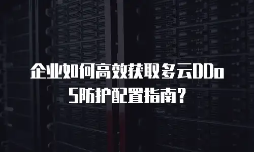 企业如何高效获取多云DDoS防护配置指南？