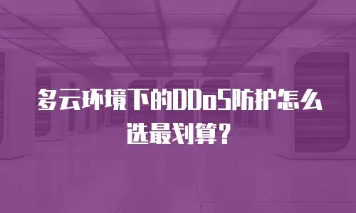 多云环境下的DDoS防护怎么选最划算？