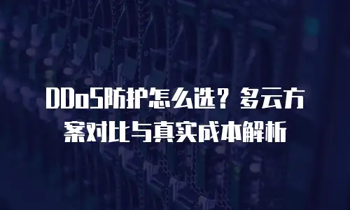 DDoS防护怎么选？多云方案对比与真实成本解析