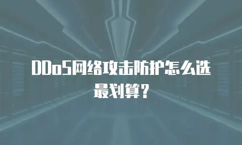 DDoS网络攻击防护怎么选最划算？