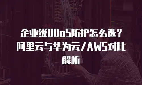 企业级DDoS防护怎么选？阿里云与华为云/AWS对比解析