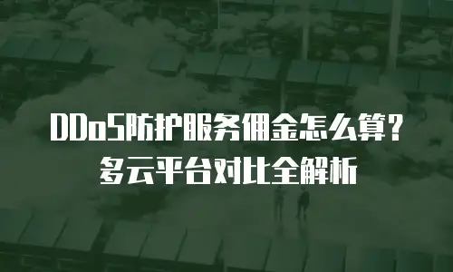 DDoS防护服务佣金怎么算？多云平台对比全解析