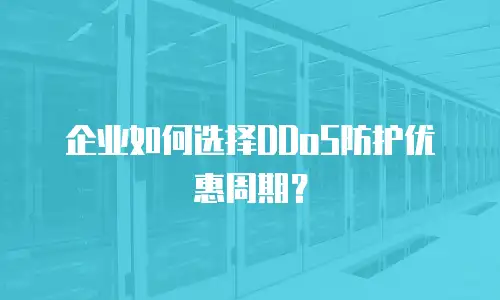 企业如何选择DDoS防护优惠周期？