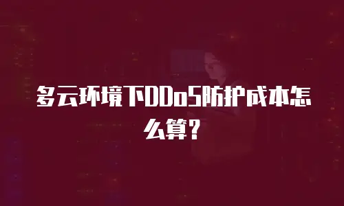 多云环境下DDoS防护成本怎么算？