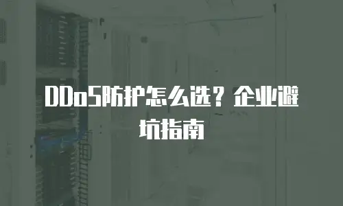 DDoS防护怎么选？企业避坑指南