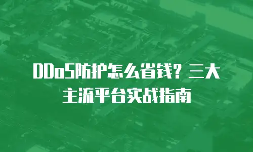 DDoS防护怎么省钱？三大主流平台实战指南