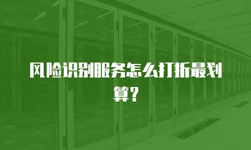 风险识别服务怎么打折最划算？