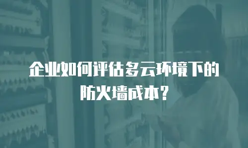 企业如何评估多云环境下的防火墙成本？