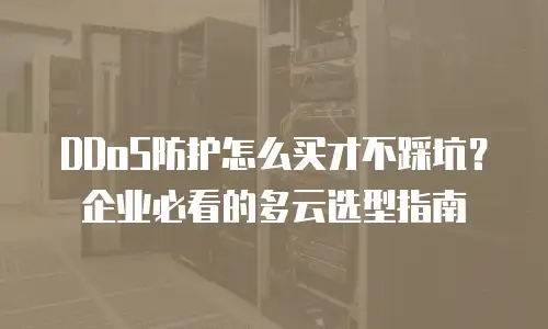 DDoS防护怎么买才不踩坑？企业必看的多云选型指南