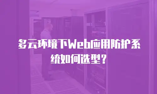 多云环境下Web应用防护系统如何选型？