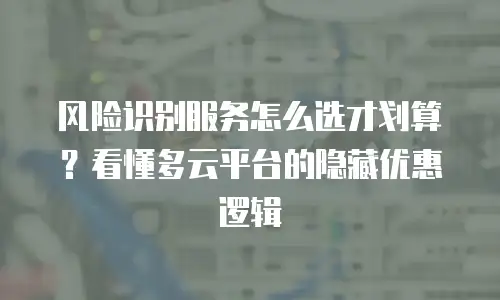 风险识别服务怎么选才划算？看懂多云平台的隐藏优惠逻辑
