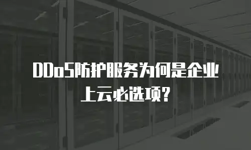 DDoS防护服务为何是企业上云必选项？