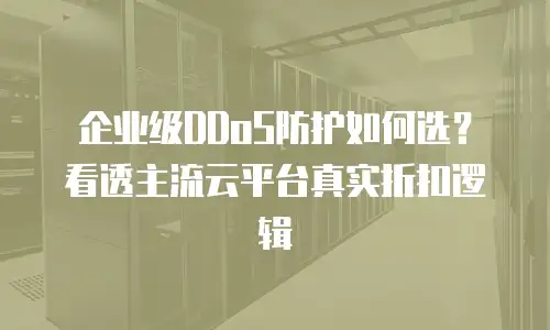 企业级DDoS防护如何选？看透主流云平台真实折扣逻辑