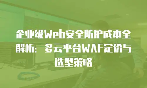企业级Web安全防护成本全解析：多云平台WAF定价与选型策略