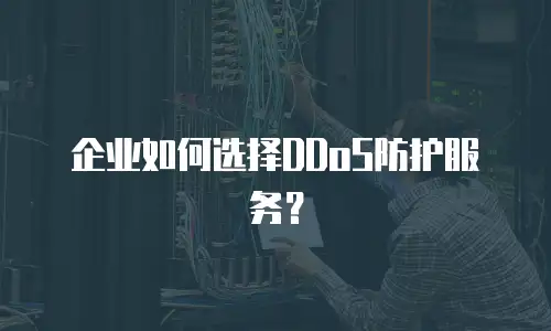 企业如何选择DDoS防护服务？