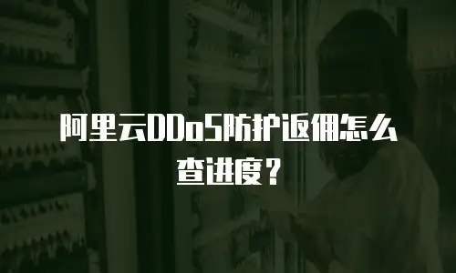 阿里云DDoS防护返佣怎么查进度？