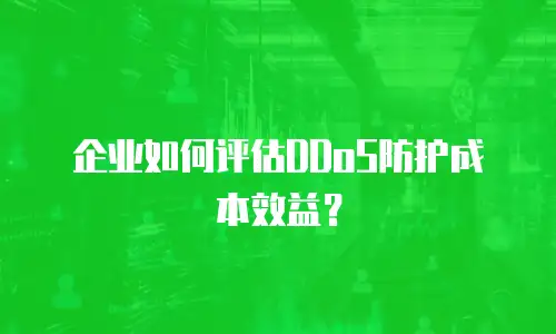 企业如何评估DDoS防护成本效益？
