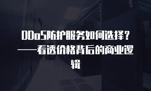 DDoS防护服务如何选择？——看透价格背后的商业逻辑