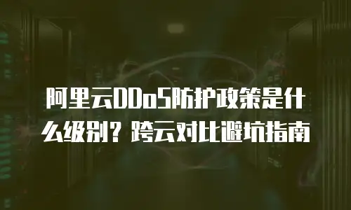 阿里云DDoS防护政策是什么级别？跨云对比避坑指南