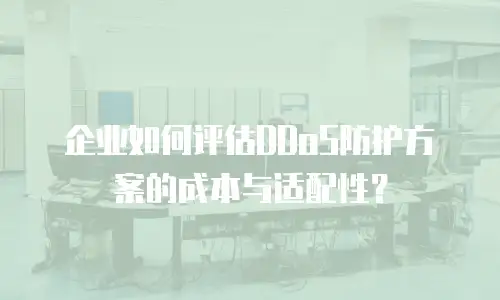 企业如何评估DDoS防护方案的成本与适配性？