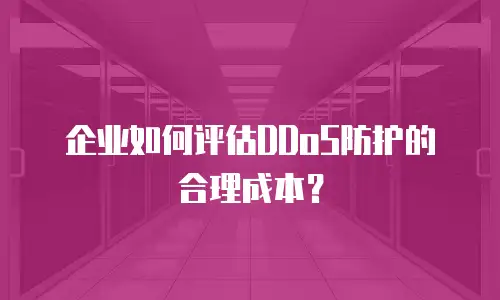 企业如何评估DDoS防护的合理成本？