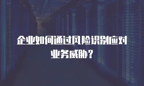 企业如何通过风险识别应对业务威胁？