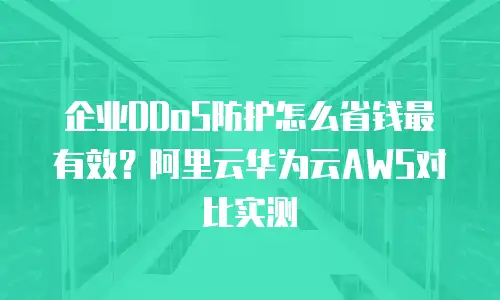 企业DDoS防护怎么省钱最有效？阿里云华为云AWS对比实测