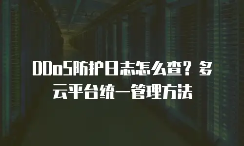 DDoS防护日志怎么查？多云平台统一管理方法