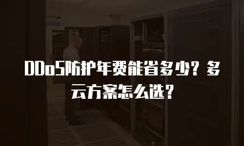 DDoS防护年费能省多少？多云方案怎么选？