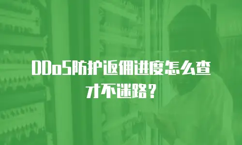 DDoS防护返佣进度怎么查才不迷路？