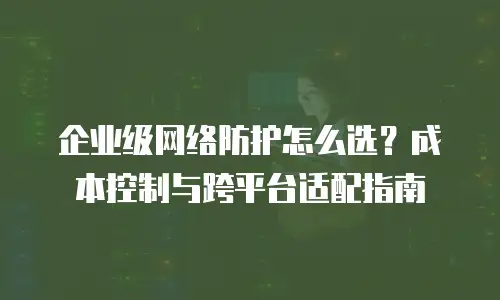 企业级网络防护怎么选？成本控制与跨平台适配指南