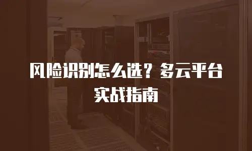 风险识别怎么选？多云平台实战指南